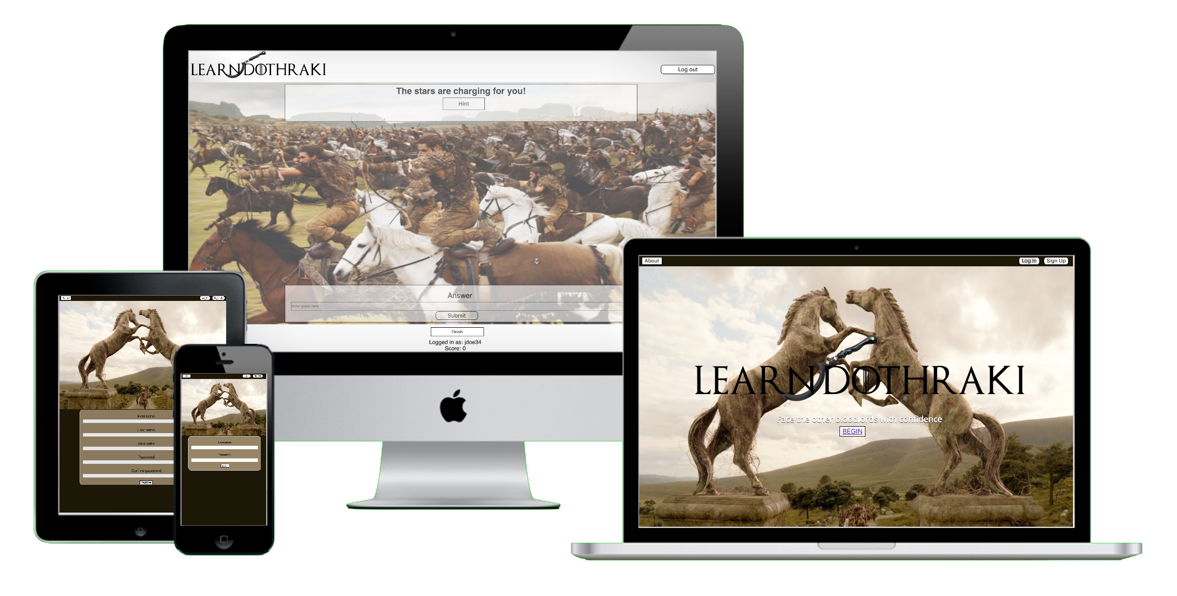 Learn Dothraki Spaced Repetition App